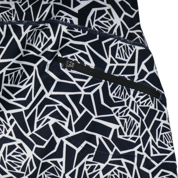 Stretchy Artsy Mini Skort Womens Size XXL Skirt Shorts Zippered Pocket Geometric - Picture 8 of 9